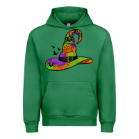 Emerald Witch Hat With Spiders Urban Hoodie - Jasminsmagicworld