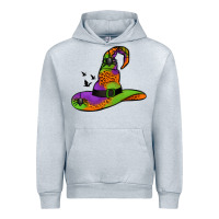 Heather Grey Witch Hat With Spiders Urban Hoodie - Jasminsmagicworld