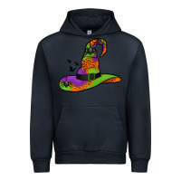 Navy Witch Hat With Spiders Urban Hoodie - Jasminsmagicworld