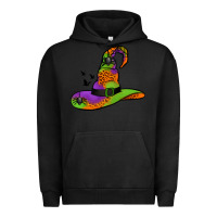 Pigment Black Witch Hat With Spiders Urban Hoodie - Jasminsmagicworld