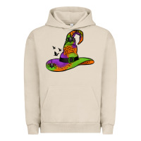 Pigment French Oak Witch Hat With Spiders Urban Hoodie - Jasminsmagicworld