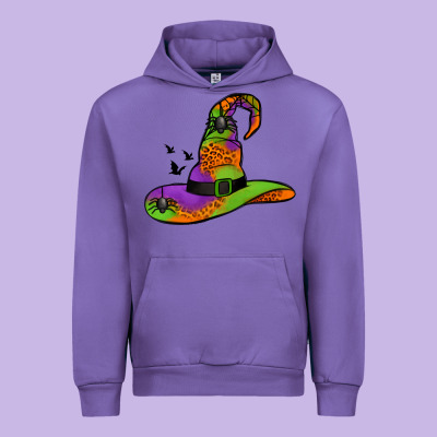 Witch Hat With Spiders Urban Hoodie Designed By Jasminsmagicworld