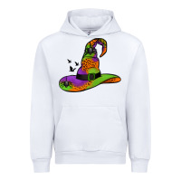White Witch Hat With Spiders Urban Hoodie - Jasminsmagicworld