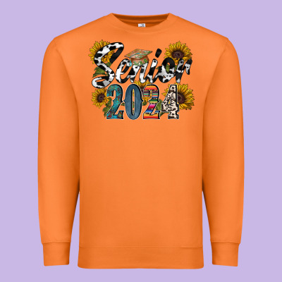 Senior 2024 Premium Sweatshirt Designed By Racoondesign