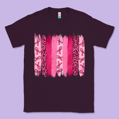 Breast Cancer Brushstrokes Classic Tee Designed By Ranaportraitstore