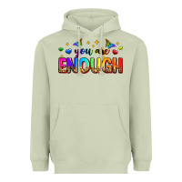Matcha you are enough Heavyweight Hoodie - Zillion Design Studio