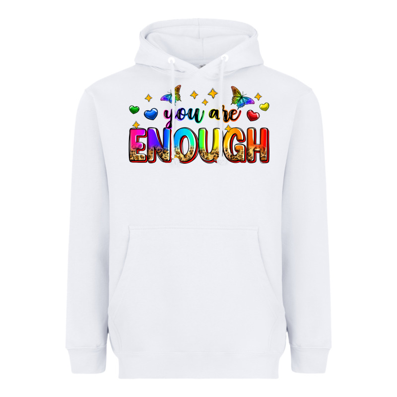 You Are Enough Heavyweight Hoodie by Zillion Design Studio | Teevron