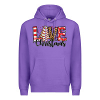 Purple love christmas tree cake Premium Hoodie - Jasminsmagicworld