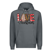 Rock love christmas tree cake Premium Hoodie - Jasminsmagicworld