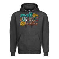 Charcoal Heather small business hustler Zipper Hoodie - texasbilliewilder