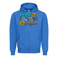 True Royal small business hustler Zipper Hoodie - texasbilliewilder