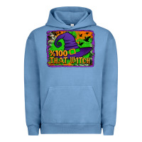 Pigment Pebble Blue Witch's Hat 100 That Witch Urban Hoodie - Jasminsmagicworld