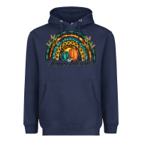 Navy happy fall y'all rainbow Heavyweight Hoodie - RanaPortraitStore