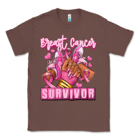 Breast Cancer Survivor Afro Girl Sneakers Classic Tee | Teevron