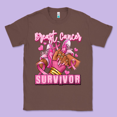 Breast Cancer Survivor Afro Girl Sneakers Classic Tee Designed By Ranaportraitstore