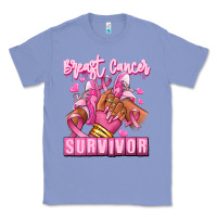 Colony Blue Breast Cancer survivor afro girl sneakers Classic Tee - RanaPortraitStore