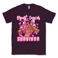 Plum Breast Cancer survivor afro girl sneakers Classic Tee - RanaPortraitStore