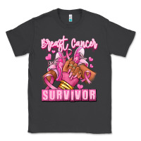 Smoke Breast Cancer survivor afro girl sneakers Classic Tee - RanaPortraitStore