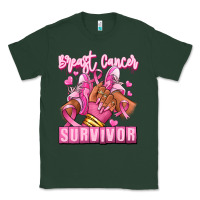 Sports Green Breast Cancer survivor afro girl sneakers Classic Tee - RanaPortraitStore