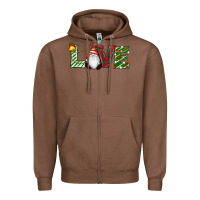 Chestnut Christmas Love Gnome Zipper Hoodie - RanaPortraitStore