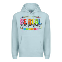 Blue Mist be real not perfect Premium Hoodie - NancyCooperArtShop