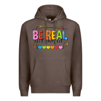 Coffee be real not perfect Premium Hoodie - NancyCooperArtShop