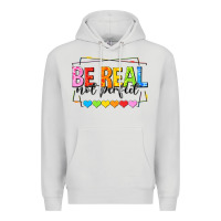 Dove Grey be real not perfect Premium Hoodie - NancyCooperArtShop