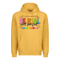 Mustard be real not perfect Premium Hoodie - NancyCooperArtShop