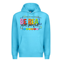 Ocean Blue be real not perfect Premium Hoodie - NancyCooperArtShop