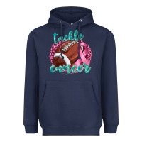 Navy Tackle Cancer Football Heavyweight Hoodie - texasbilliewilder