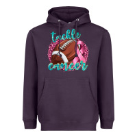 Tackle Cancer Football Heavyweight Hoodie | Teevron