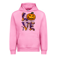 Fuchsia Pink Love Halloween Urban Hoodie - Jasminsmagicworld