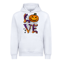 White Love Halloween Urban Hoodie - Jasminsmagicworld