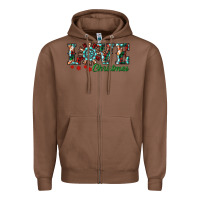 Chestnut Christmas Love Windmill Zipper Hoodie - RanaPortraitStore