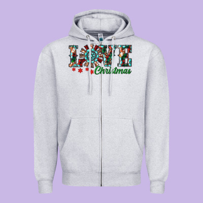 Zipper Hoodie Christmas Love Windmill
