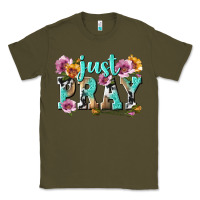 Army Green just pray Classic Tee - texasbilliewilder