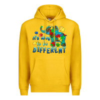Lemon it's okay to be different elephant autism awareness Premium Hoodie - BarkalooDesign