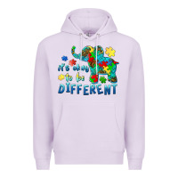 Lilac it's okay to be different elephant autism awareness Premium Hoodie - BarkalooDesign