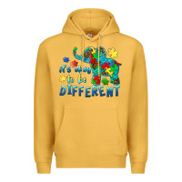 It's Okay To Be Different Elephant Autism Awareness Premium Hoodie | Teevron