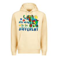 Pina Colada it's okay to be different elephant autism awareness Premium Hoodie - BarkalooDesign