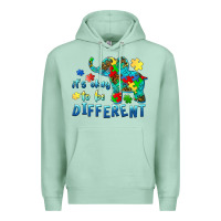 Seafoam it's okay to be different elephant autism awareness Premium Hoodie - BarkalooDesign