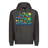 Smoke it's okay to be different elephant autism awareness Premium Hoodie - BarkalooDesign