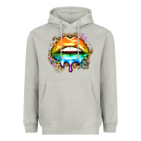 Moon Dust rainbow lips Heavyweight Hoodie - Zillion Design Studio