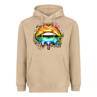 Mushroom rainbow lips Heavyweight Hoodie - Zillion Design Studio