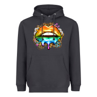 Smoke rainbow lips Heavyweight Hoodie - Zillion Design Studio
