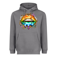 Storm rainbow lips Heavyweight Hoodie - Zillion Design Studio