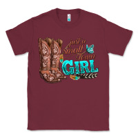 Burgundy justas malltown girlie Classic Tee - texasbilliewilder