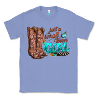 Colony Blue justas malltown girlie Classic Tee - texasbilliewilder