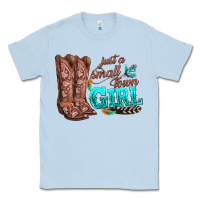 Dusty Blue justas malltown girlie Classic Tee - texasbilliewilder