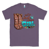 Lavender justas malltown girlie Classic Tee - texasbilliewilder